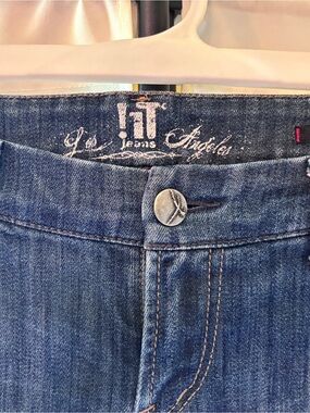 !it jeans Women's Mid Blue Flare Jeans Y2K Vintage